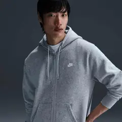 NIKE - Polerón Club Negro Hombre - Gris