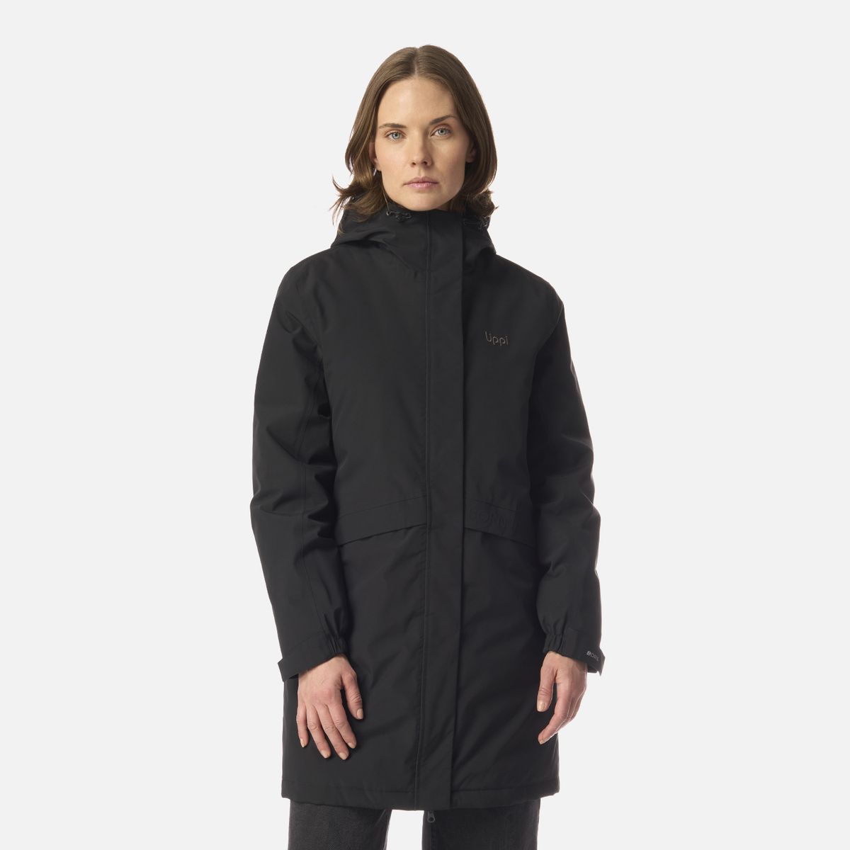 LIPPI - Chaqueta Mujer Mountains Live B-Dry Down Long Jacket Negro Lippi