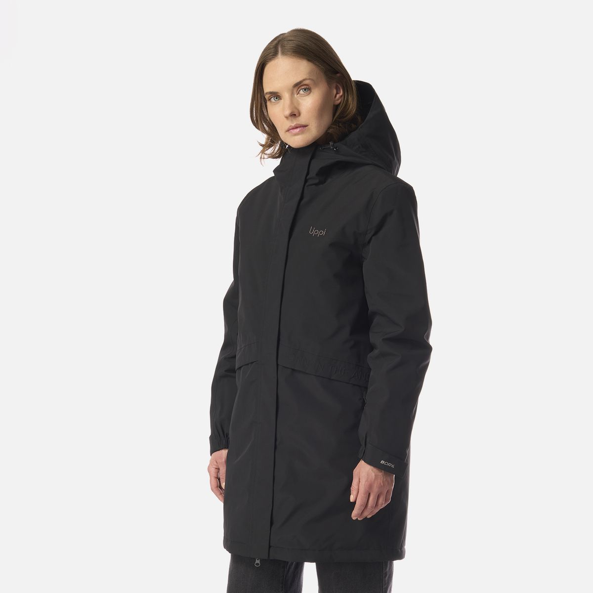 LIPPI - Chaqueta Mujer Mountains Live B-Dry Down Long Jacket Negro Lippi