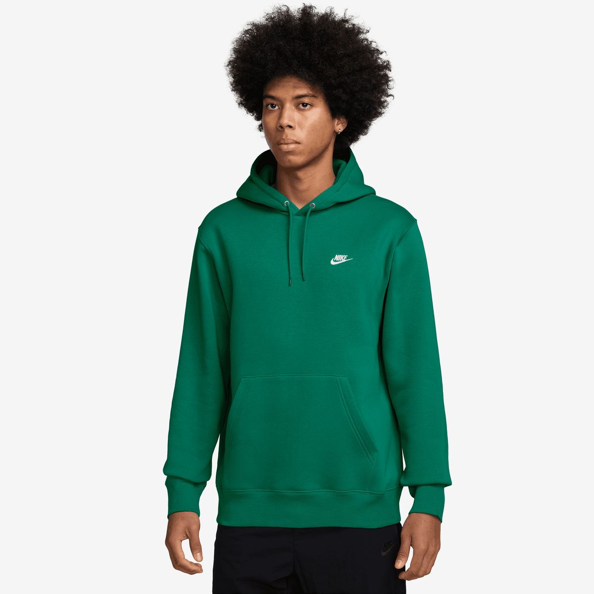 NIKE - Polerón Nike Club Verde Hombre - Verde
