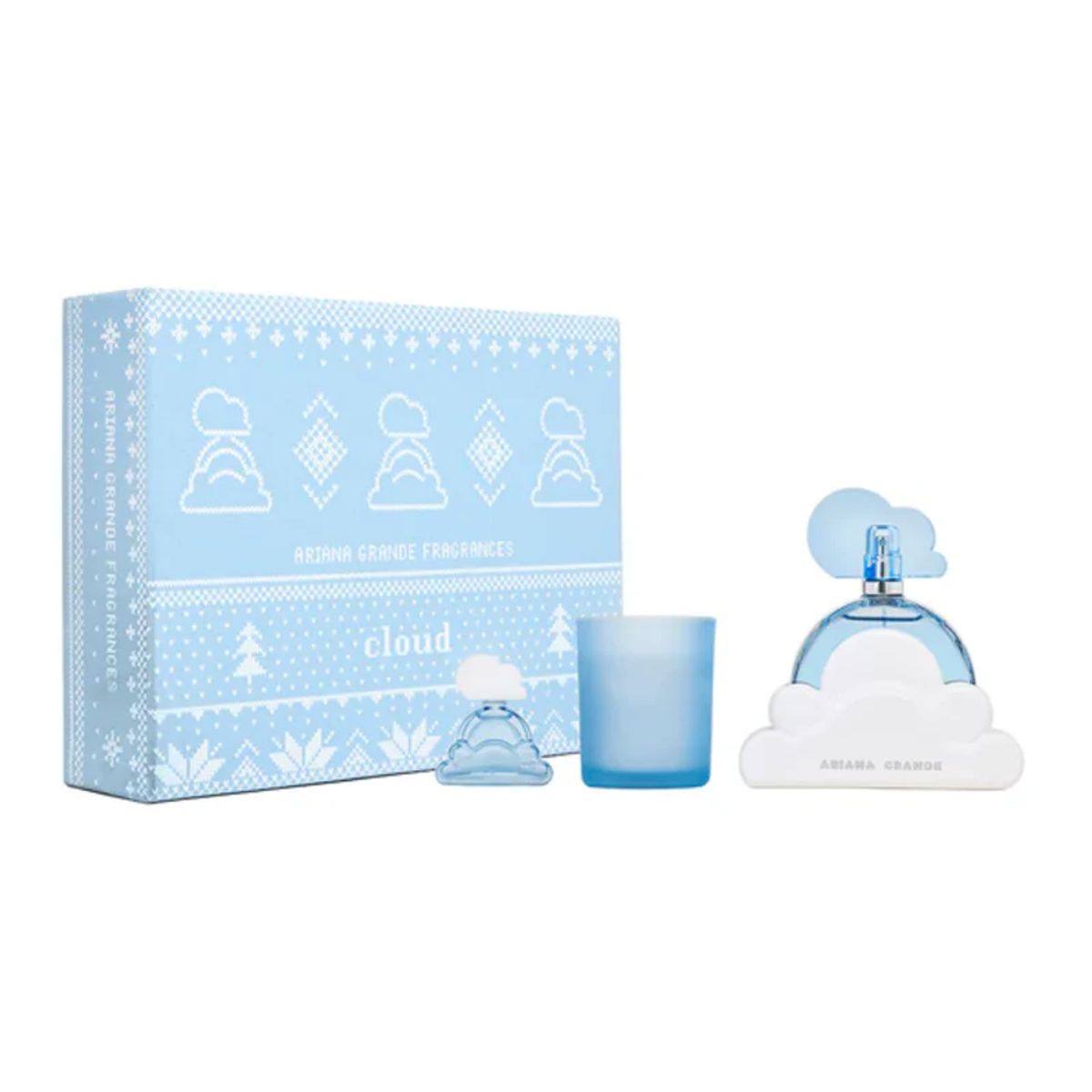 ARIANA GRANDE - Set Perfume Cloud EDP 100 ml + Mini 7.5 ml + Scented Candle 100g 2025 Ariana Grande
