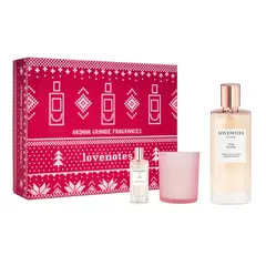 ARIANA GRANDE - Set Perfume Lovenotes Pink Woods EDP 125 ml +7.5 ml + Scented Candle 2025