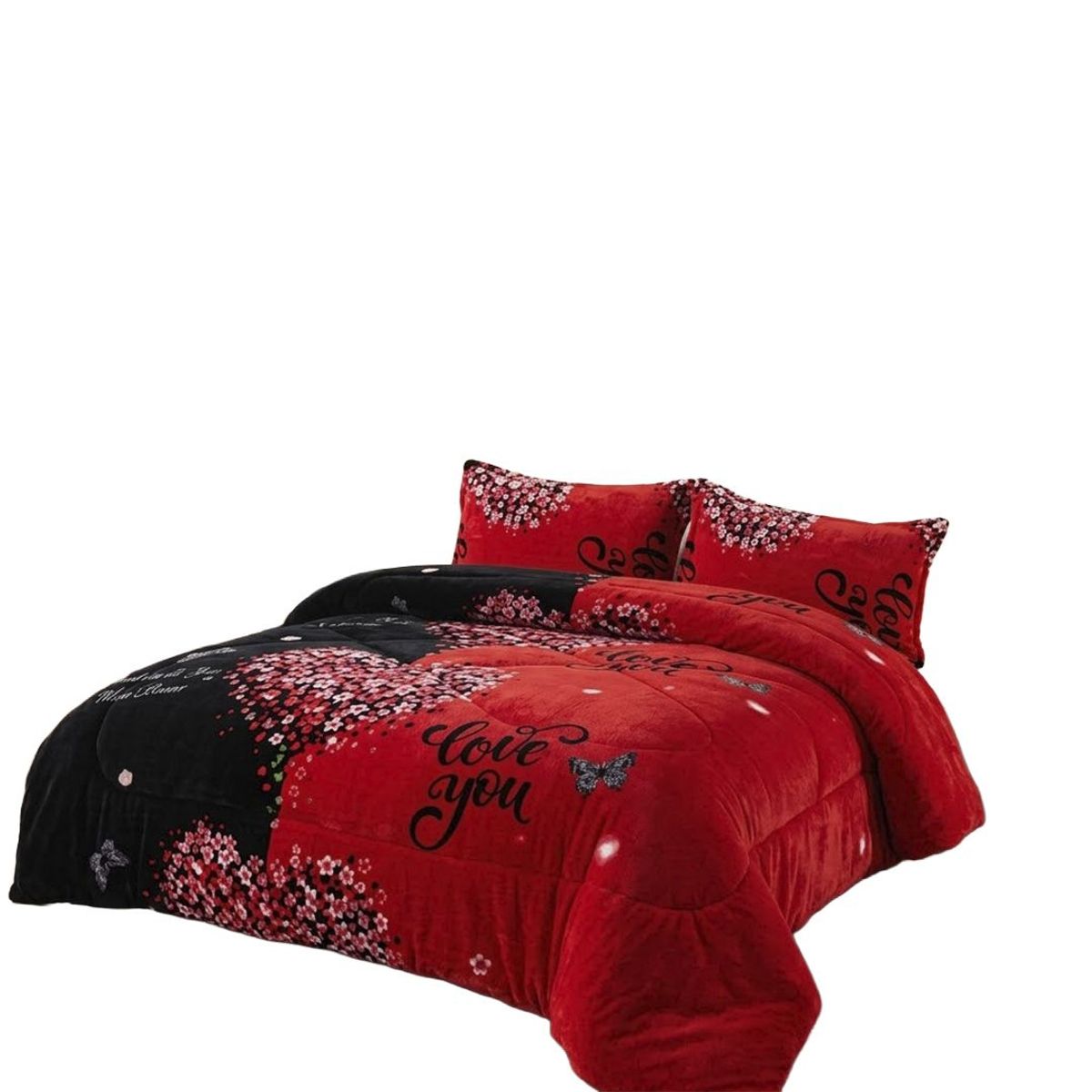 GENERICO - Cobertor Plush De Invierno 2 Plazas  Con Diseño