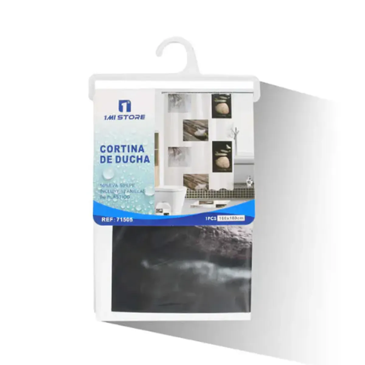 GENERICO - Cortina de Baño Anti-Hongos Impermeable - Diseño Elegante y Duradero