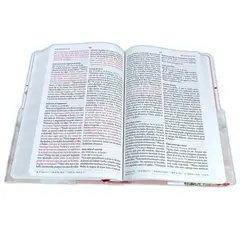 ORIGEN - Biblia Reina Valera 1960 letra grande. Tapa Dura, Tela rosada con flores, tamaño manual