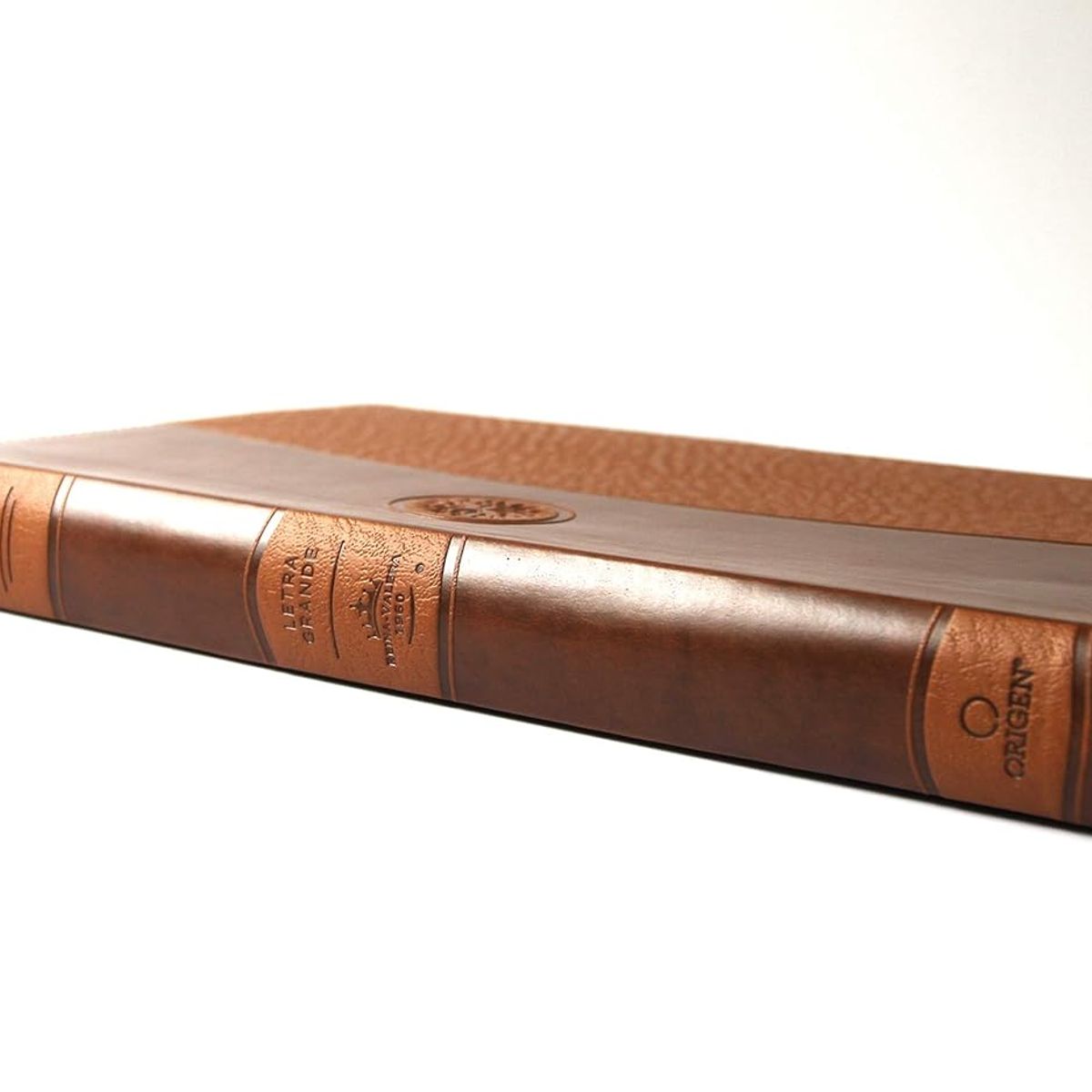 SOCIEDAD BIBLICA CHILENA - Biblia Reina Valera 1960 Tamaño grande, letra grande piel canela con cierre