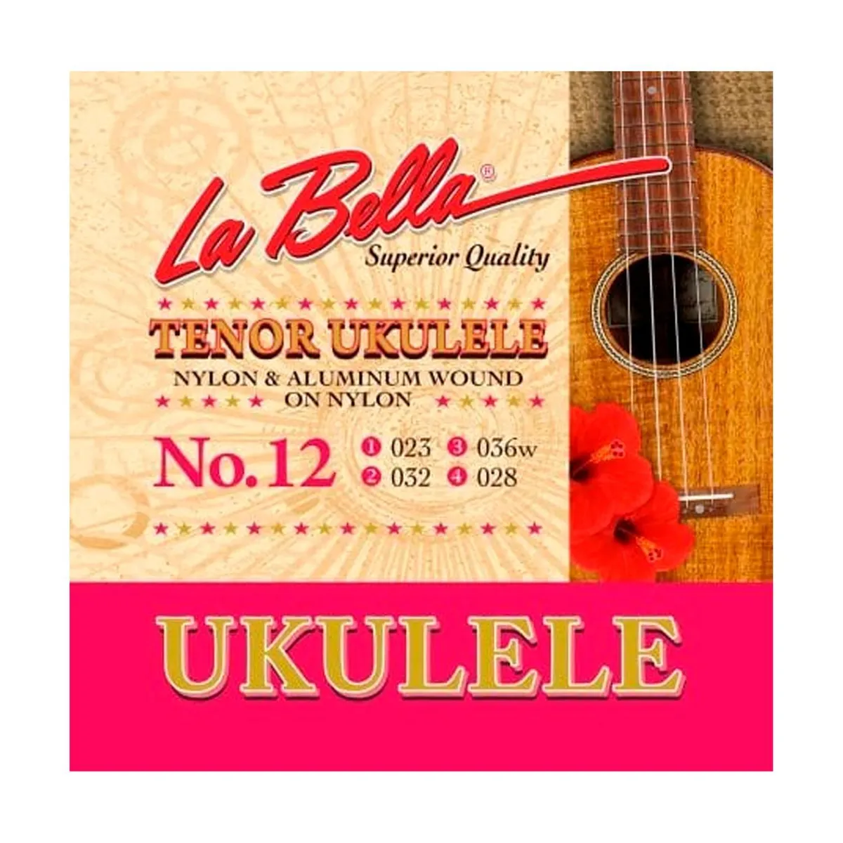 LA BELLA - Set de Cuerdas Ukelele Tenor La Bella NO.12