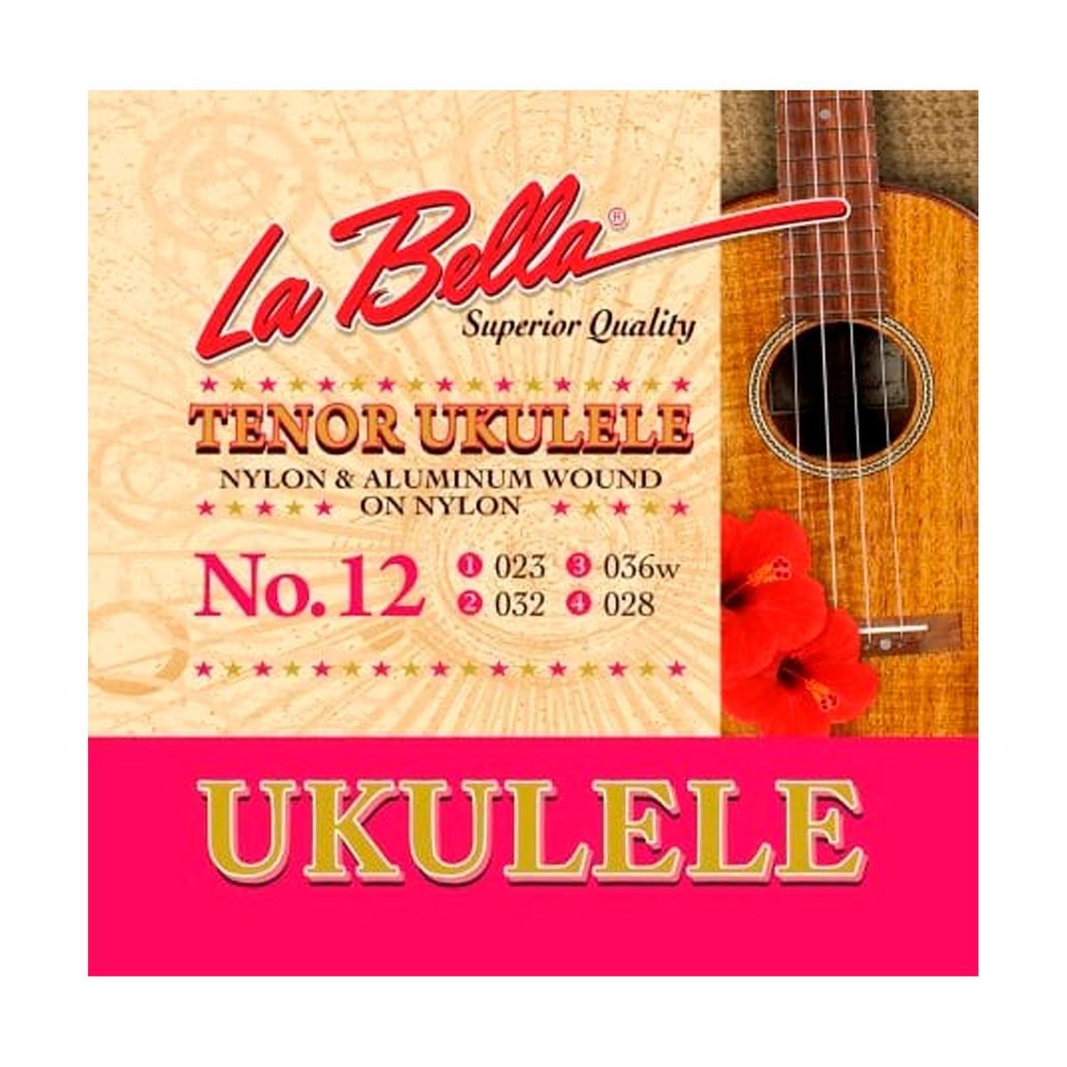 LA BELLA - Set de Cuerdas Ukelele Tenor La Bella NO.12