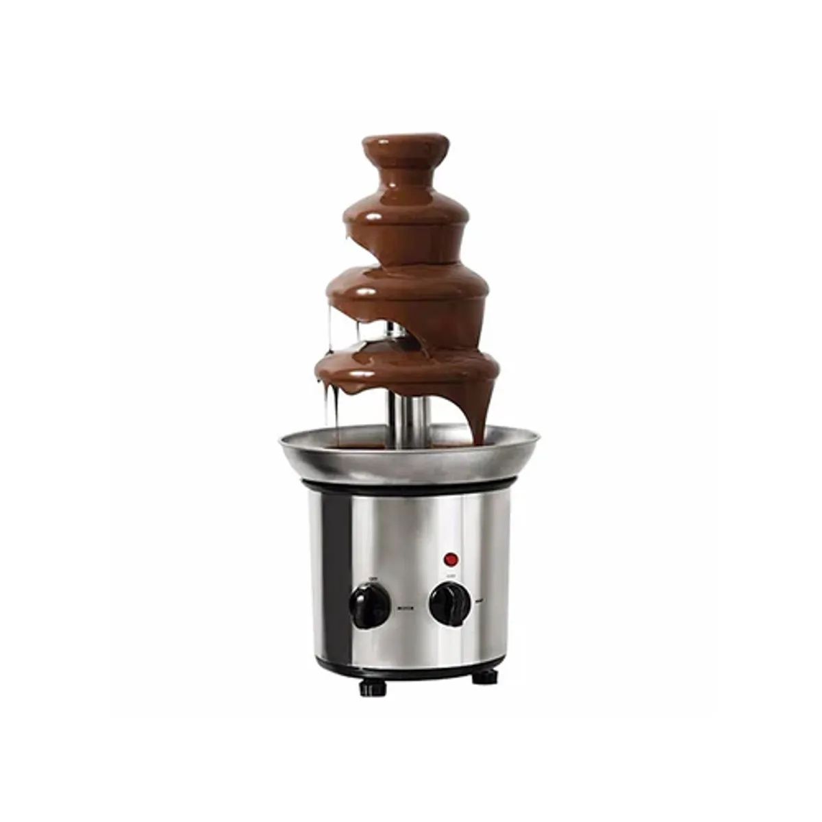 MOVI - Cascada Fuente Chocolate Fondue 4 Niveles Acero Inoxidable