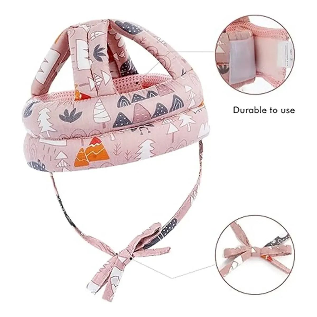 GENERICO - Casco Gorro Protector Anti Golpes Bebe Y Rodilleras Labg
