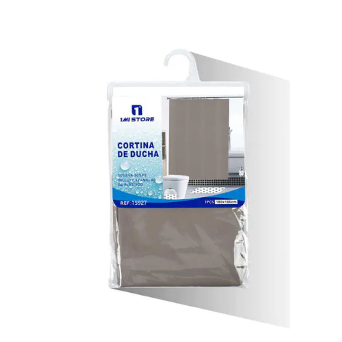GENERICO - Cortina de Baño Anti-Hongos Impermeable - Diseño Elegante y Duradero