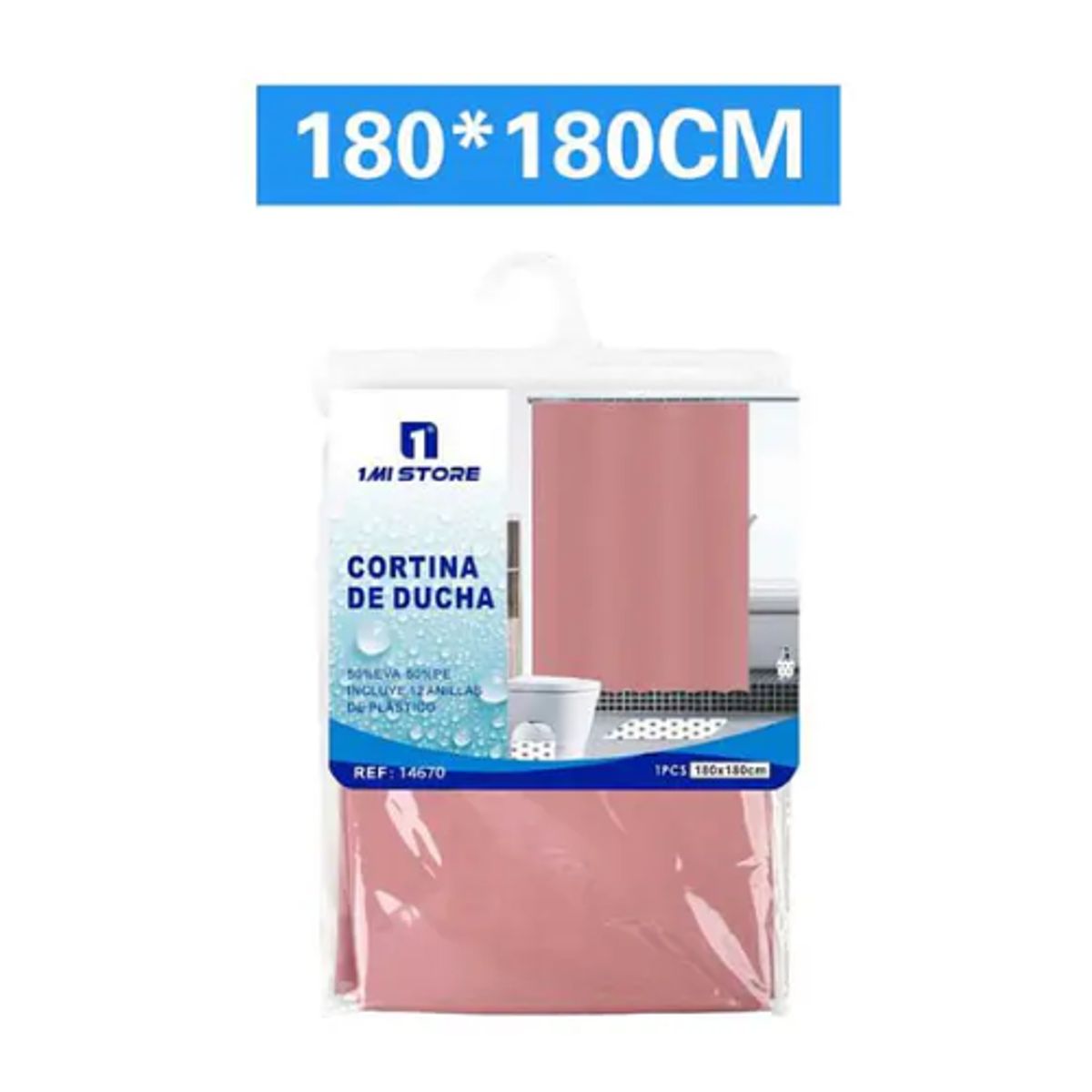 GENERICO - Cortina de Baño Anti-Hongos Impermeable - Diseño Elegante y Duradero