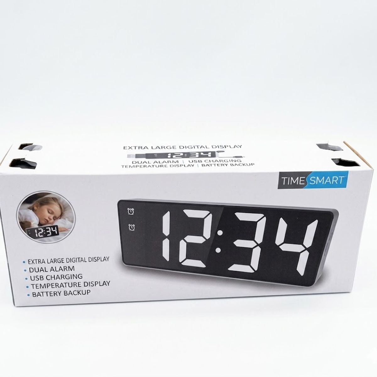 GENERICO - Reloj Led Electrónico De Brillo Ajustable Con Despertador