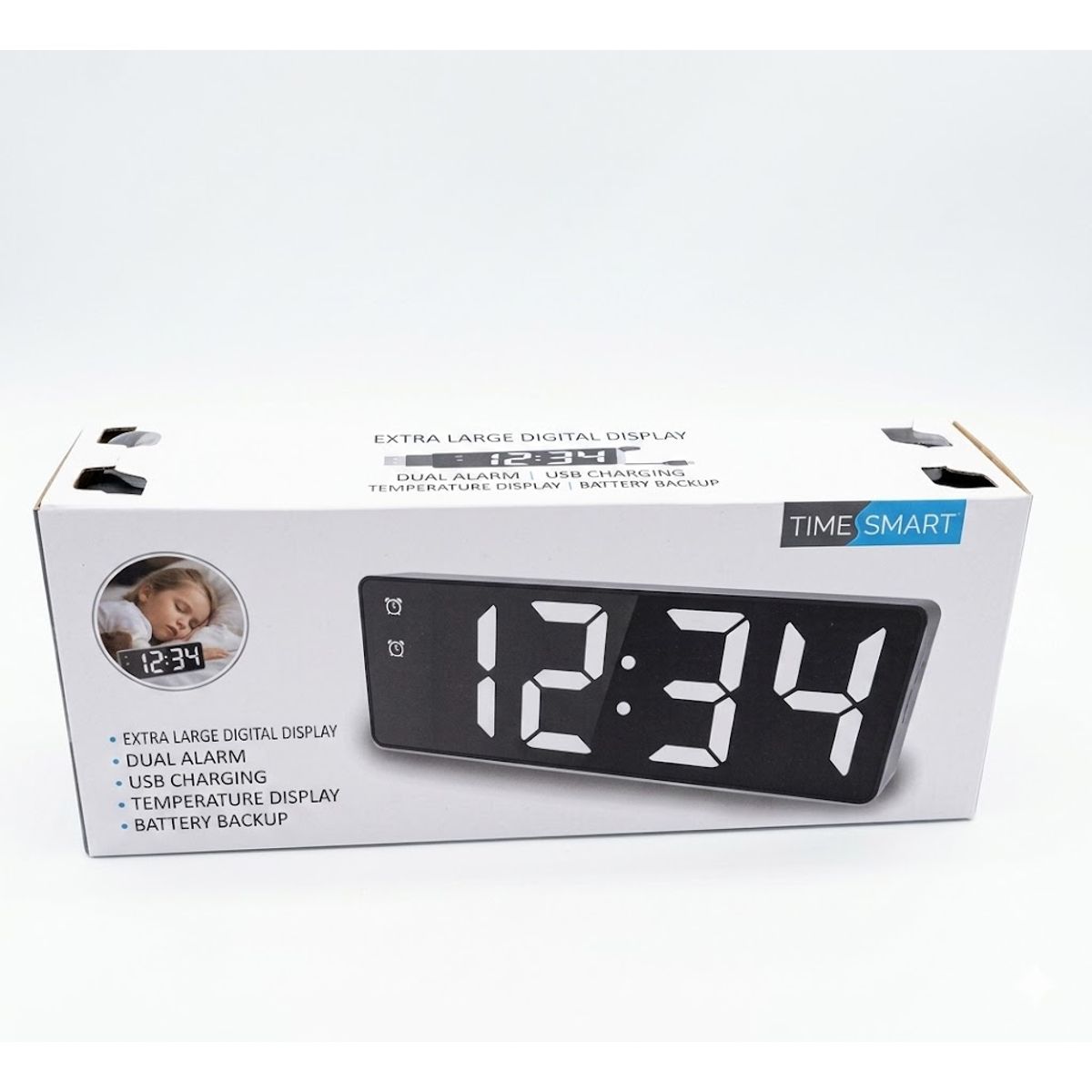 GENERICO - Reloj Led Electrónico De Brillo Ajustable Con Despertador