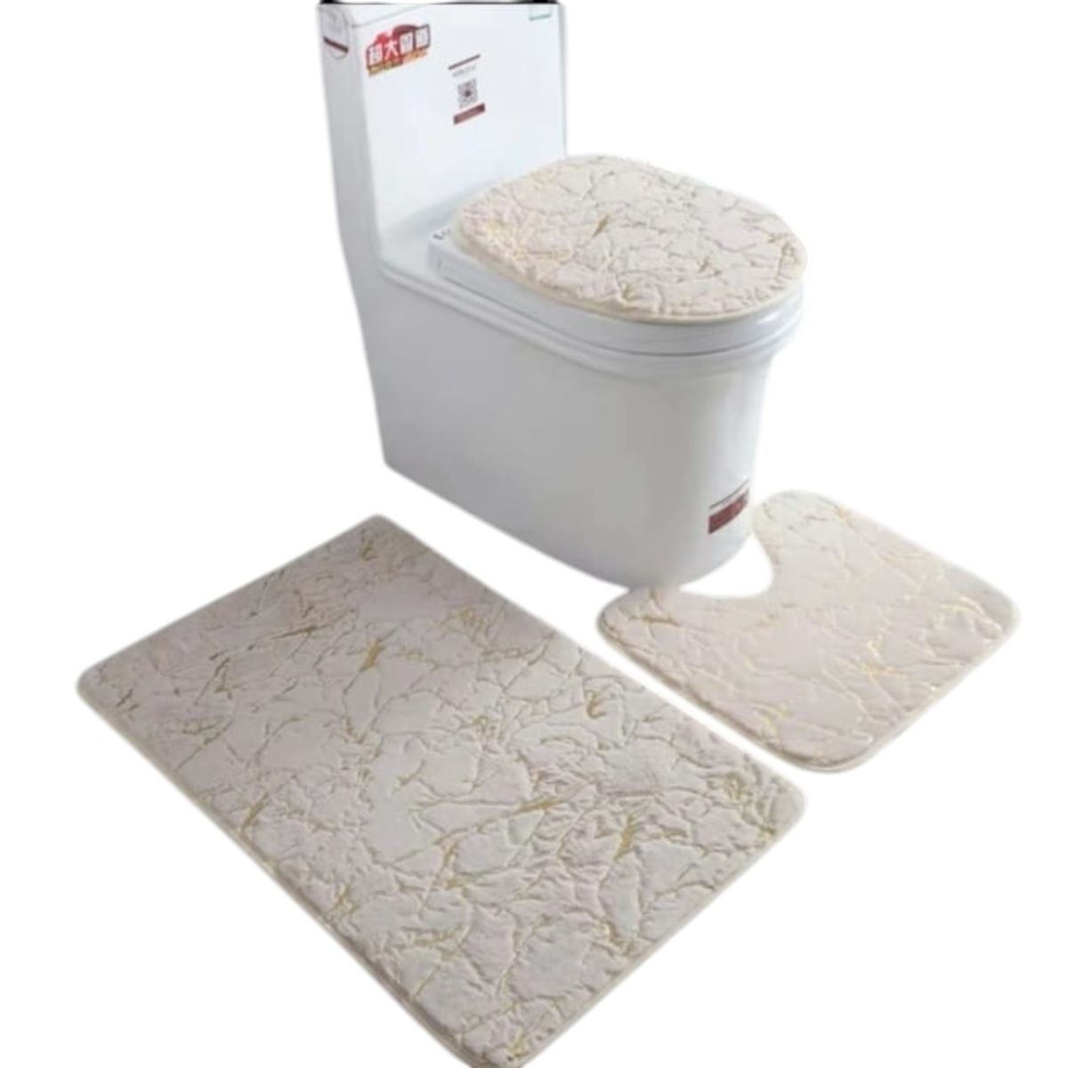 GENERICO - Set De Alfombras De Baño De 3 Piezas