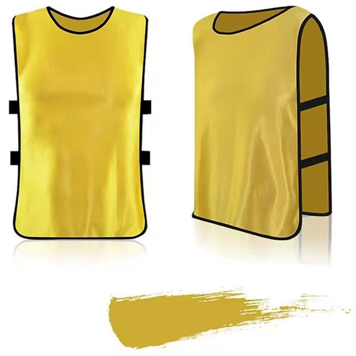 GENERICO - set 6 x petos deportivos equipos futbol basquetbol - Talla S /Amarillo