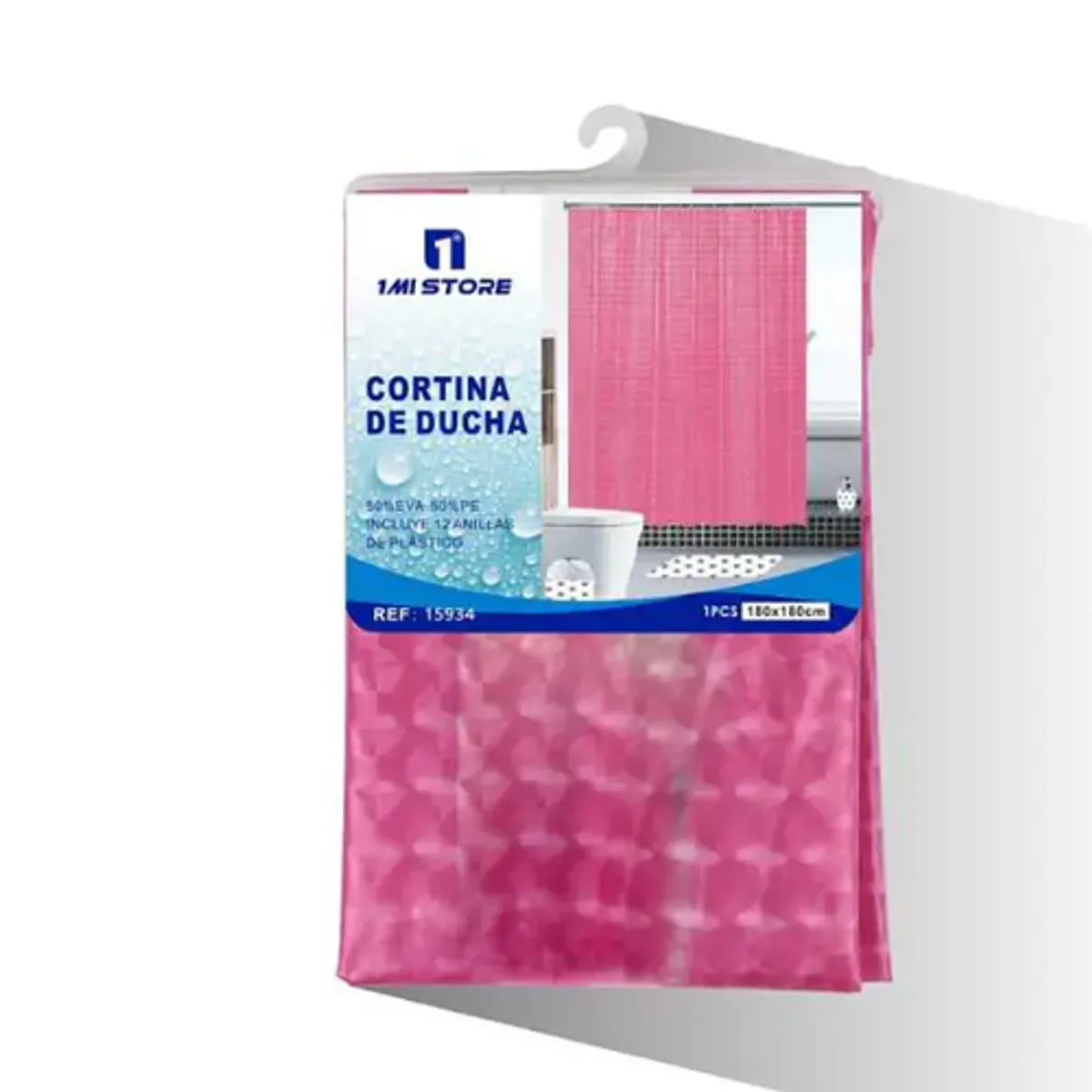 GENERICO - Cortina de Baño Anti-Hongos Impermeable - Diseño Elegante y Duradero