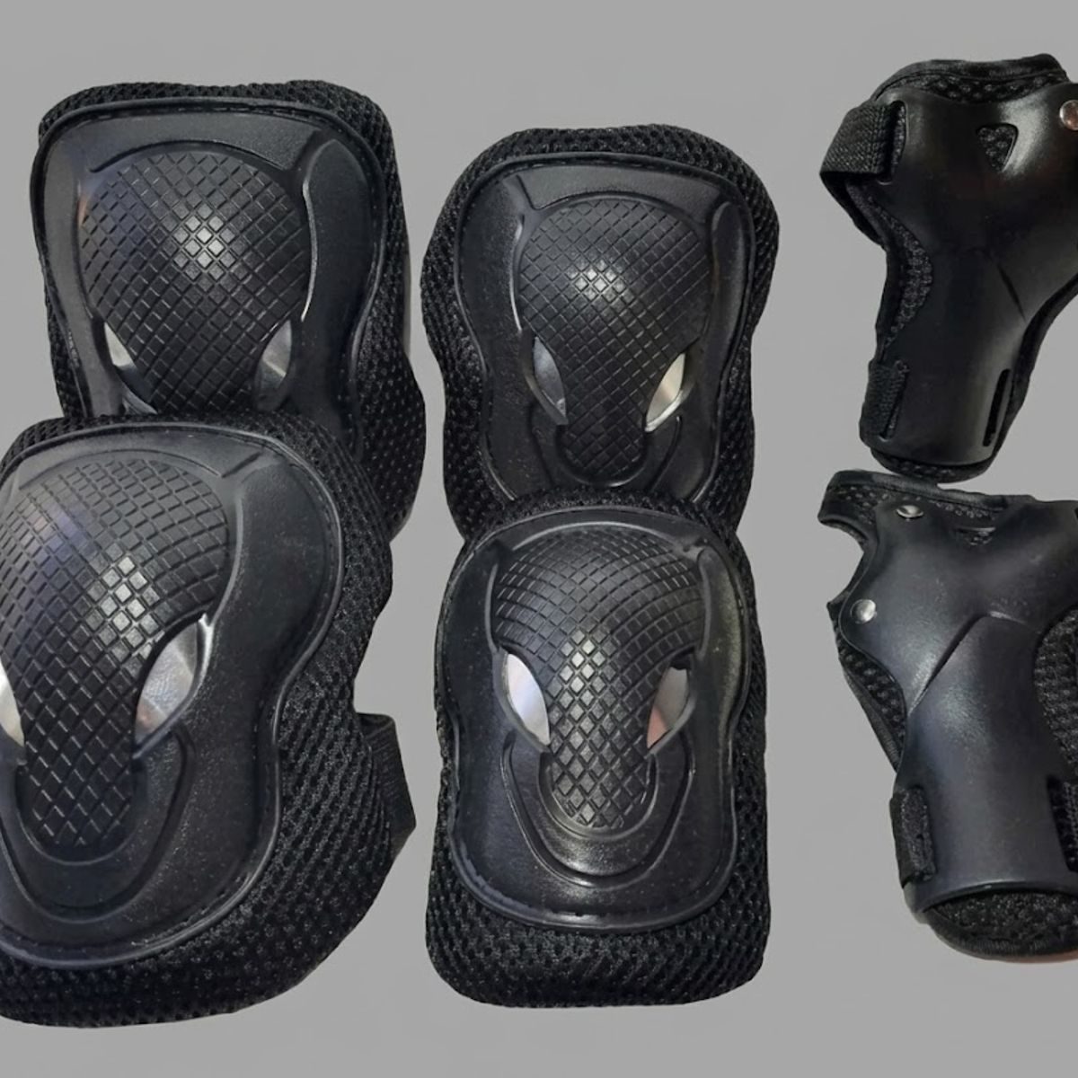 GENERICO - Set de Protección Rodillera Codera Muñequera Protectores en Color Negro
