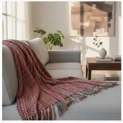 GENERICO - Manta Decorativa Tejida Para Sofá O Pie De Cama 130x180 Cm