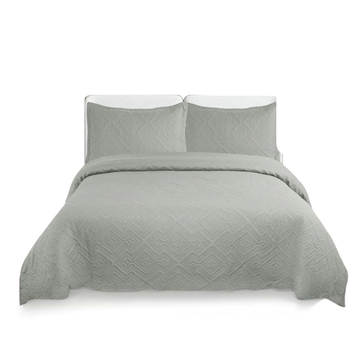 GENERICO - Cubrecama Quilt De Verano Unicolor Tf King