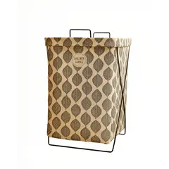 GENERICO - CESTA DE ROPA 36CMX59CM CON DISEÑO DE HOJAS