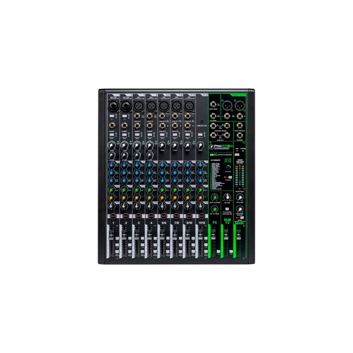 MACKIE - Mezclador Análogo 12 Canales FX USB MACKIE ProFX12v3