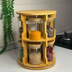 GENERICO - Especiero Giratorio para Cocina Organizador de Condimentos