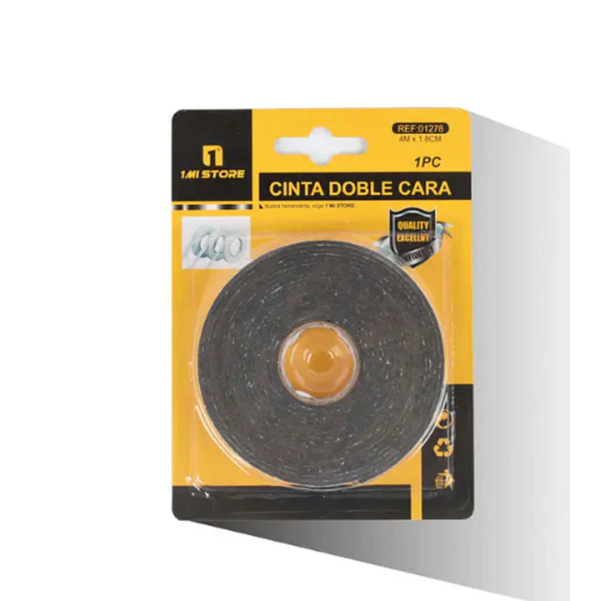 GENERICO - Ultra-Adherencia Cinta Doble Cara Resistente 4M