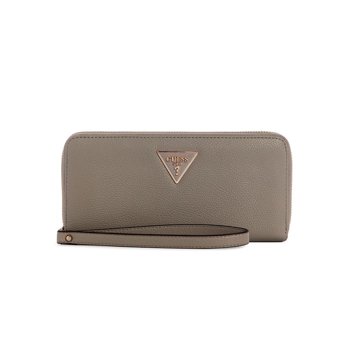 GUESS - Billetera Laurel Ii Slg Large Zip Around Gris Oscuro