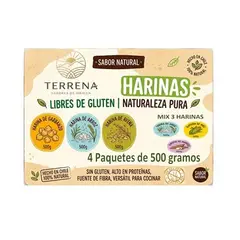 GENERICO - Pack de harinas sin gluten de 500 gramos