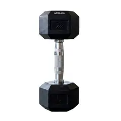 BLU FIT - Mancuerna hexagonal entrenamiento 5 kg negro