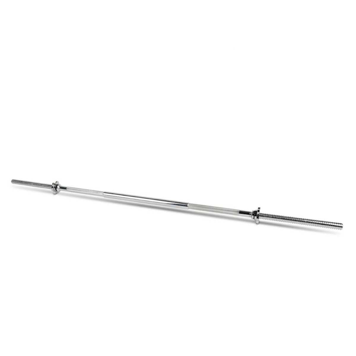 BLU FIT - Barra recta larga Blu Fit acero cromado collares rosca 180cm