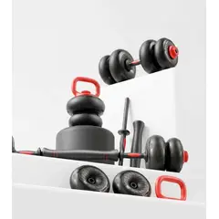 BLU FIT - Set mancuernas 3 en 1 Soft Dumbbell 20 Kg