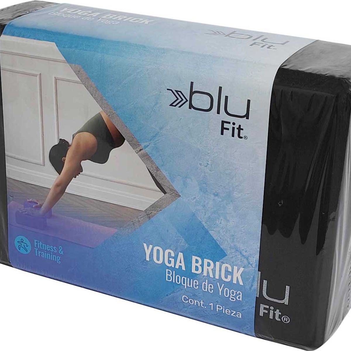 BLU FIT - Yoga Brick Fitness Blu Fit Negro