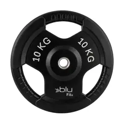 BLU FIT - Disco engomado 10 kg unidad negro