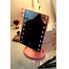 GENERICO - Espejo De Maquillaje Con Luces LED Bandeja
