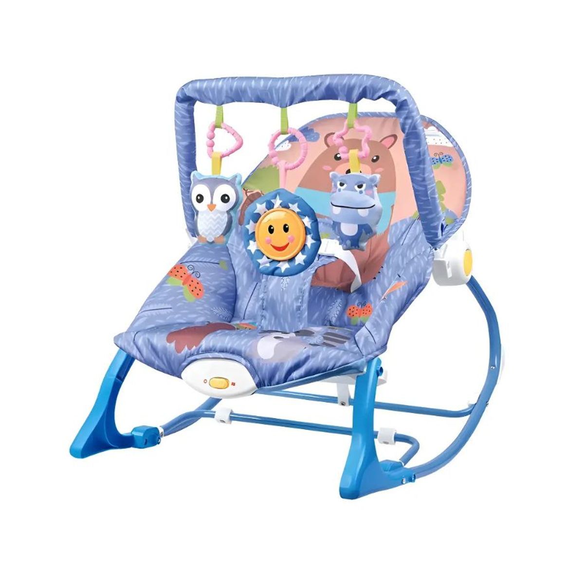GENERICO - Silla Nido Mecedora para Bebés y Niños con Barra de Juguetes Desmontable
