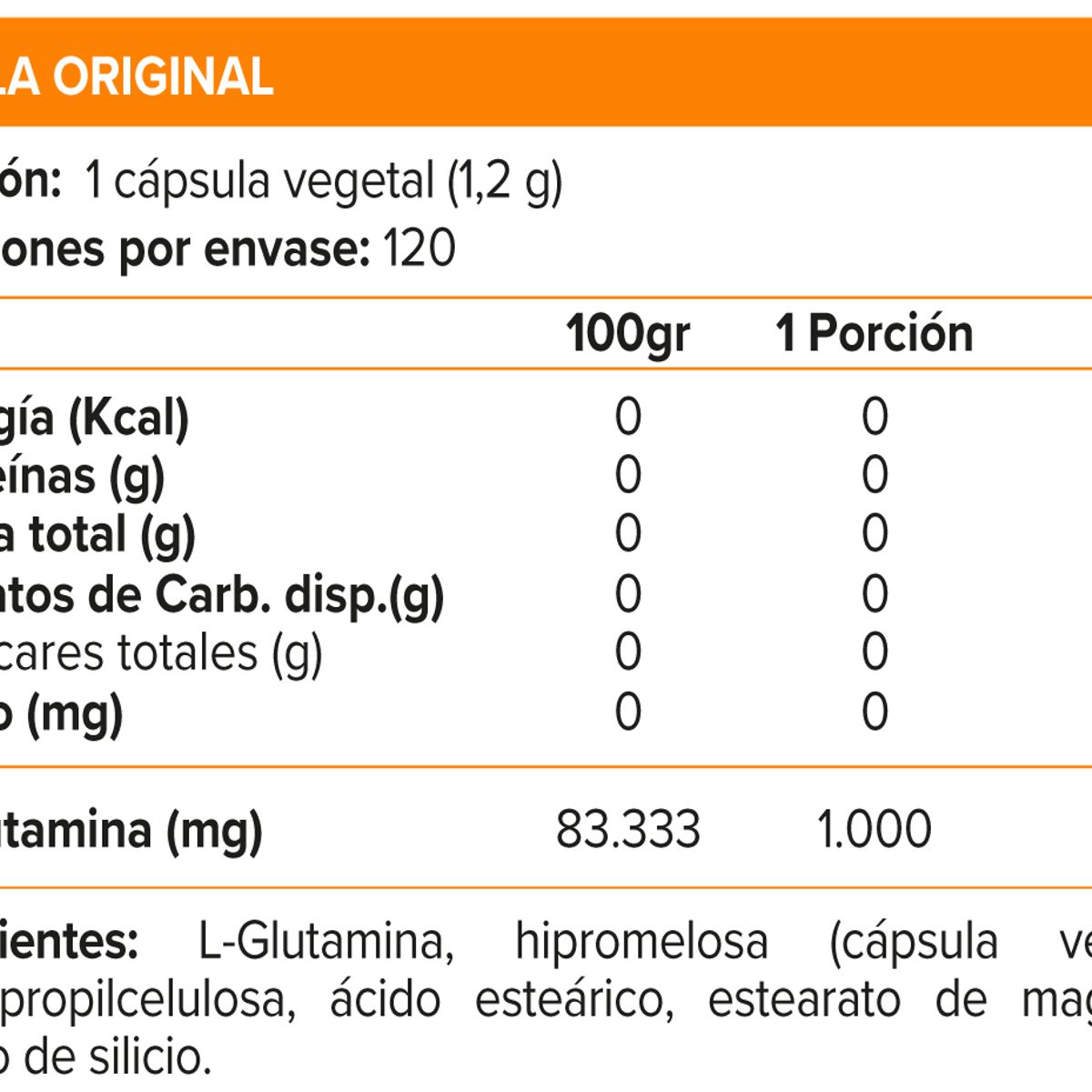 NOW - L-GLUTAMINE 1000mg 120 VEG CAPS, NOW