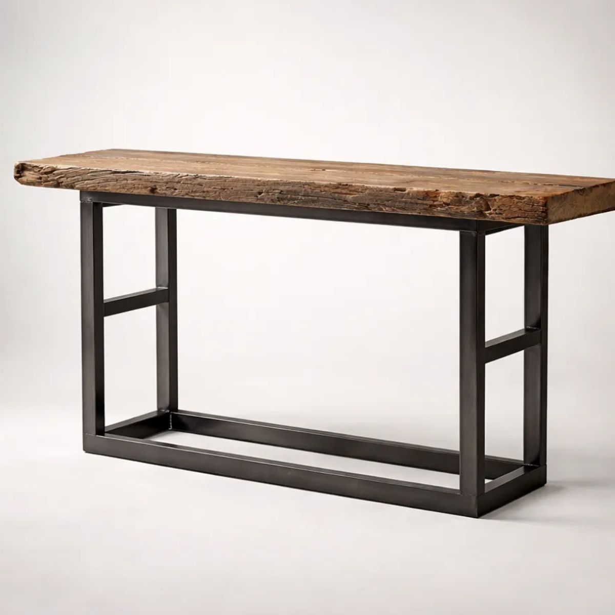 NSCOMPANY - Mesa De Arrimo Lumina - En Roble De Demolicion