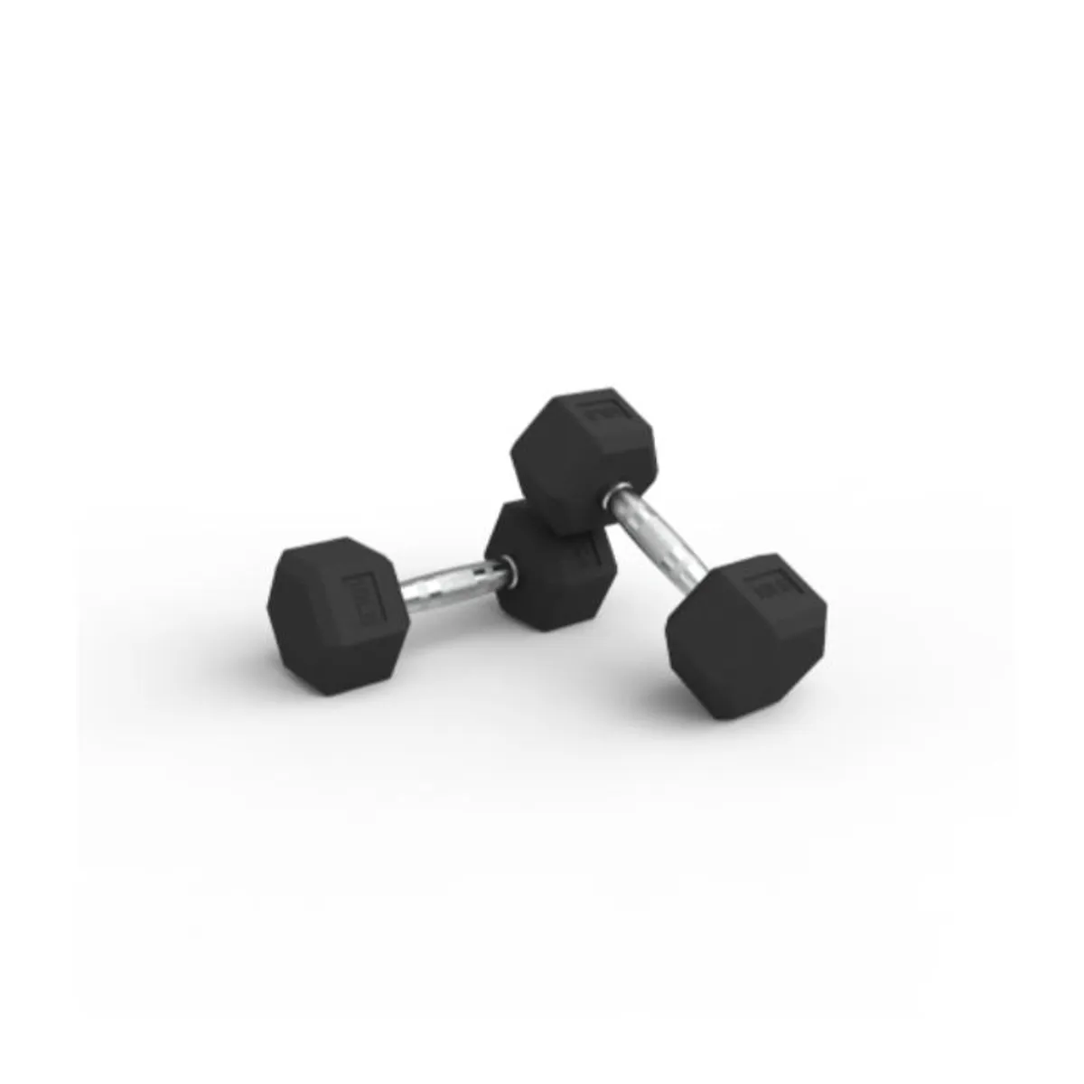 HWM - Par Mancuernas 10 Libras Hexagonales Caucho