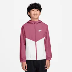NIKE - Chamarra Sportswear Windrunner Rojo Niño Unisex - Rojo