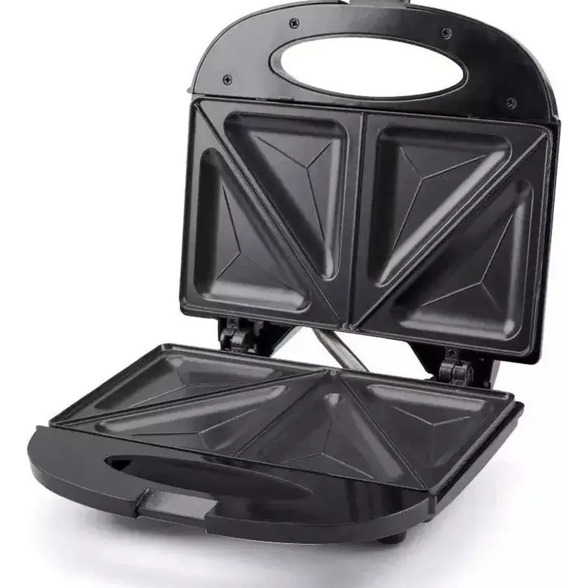 GENERICO - Sandwichera Eléctrica 750w Antiadherente Doble Calor 2 Panes