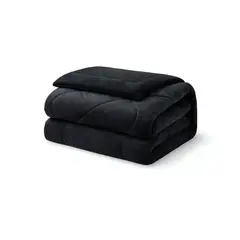 GENERICO - Cubrecama plush con chiporro Acolchado liso plaza y media cp2