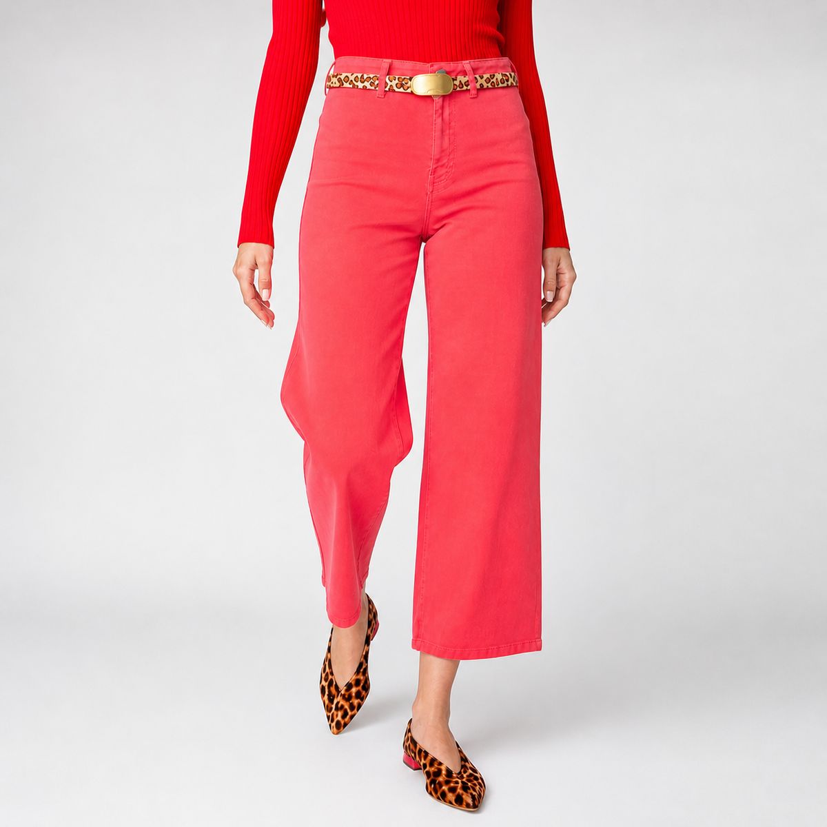 MOMCHIC - Jeans Culotte Fucsia