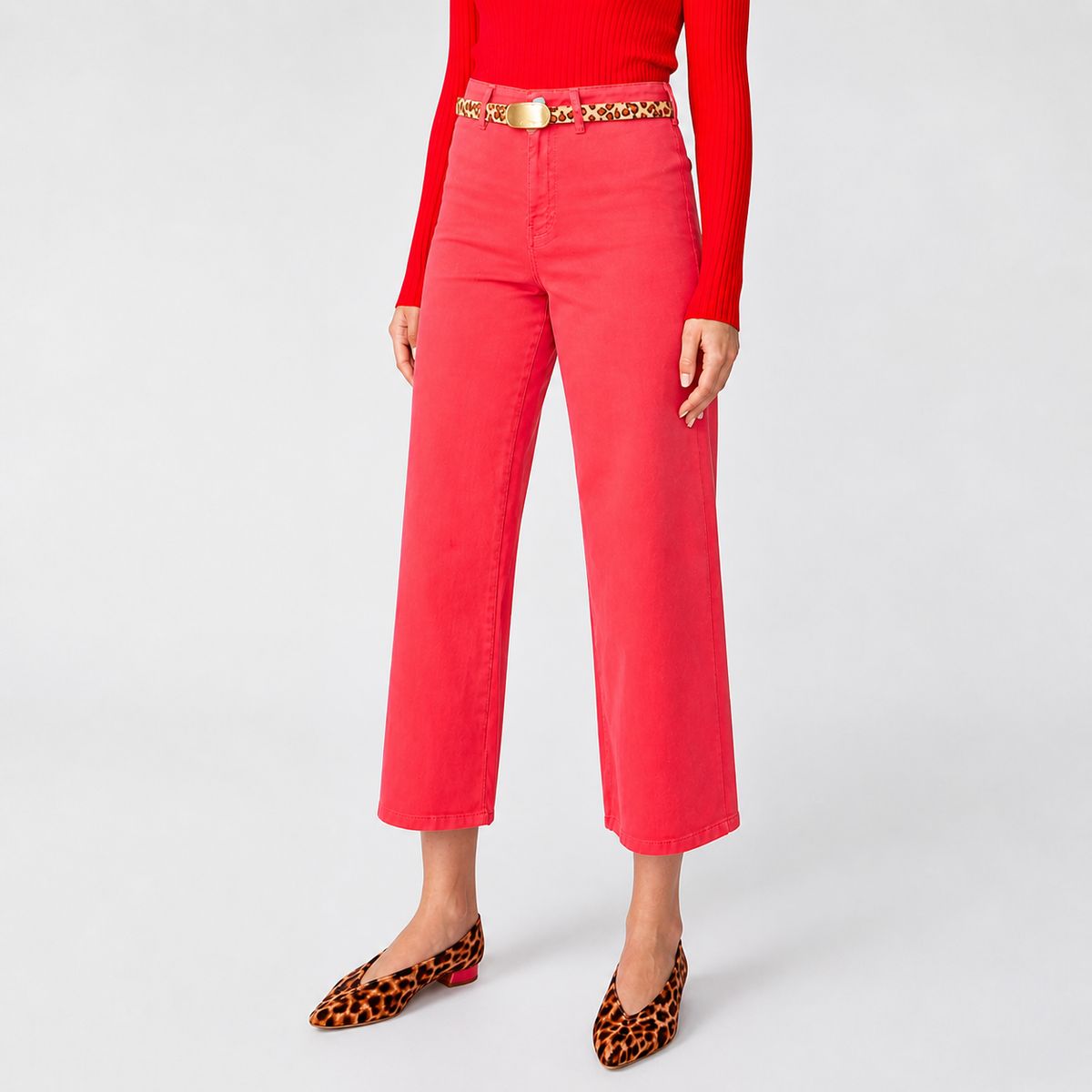 MOMCHIC - Jeans Culotte Fucsia
