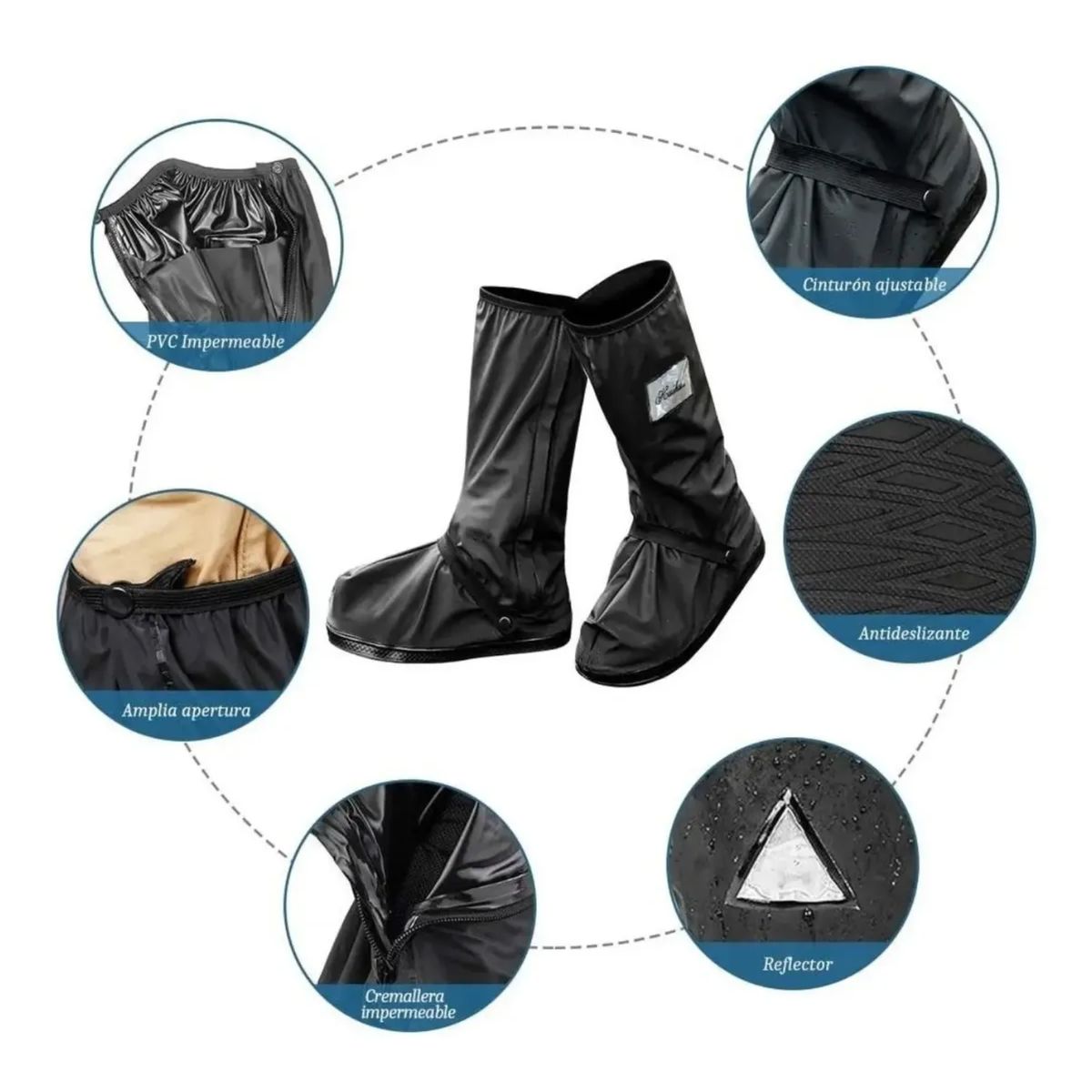 MOVI - Cubre Zapatos Impermeables Antideslizantes con Suela