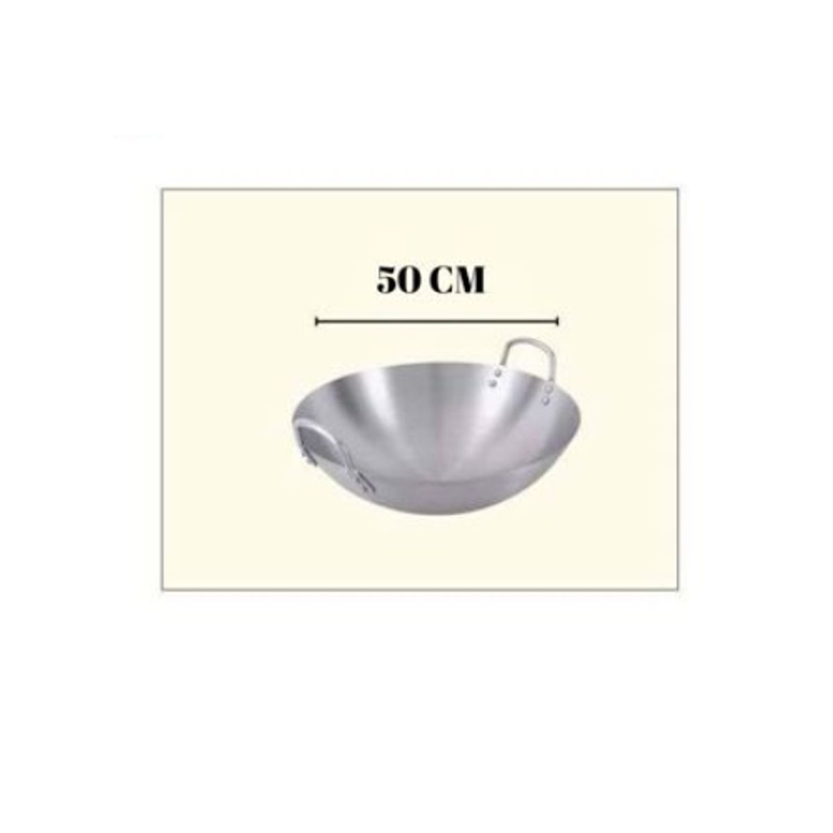 GENERICO - Paila Disco Acero Inoxidable 50 Cm