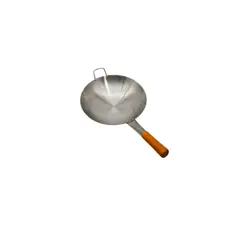 GENERICO - Sartén Wok Mango Madera 34 Cm