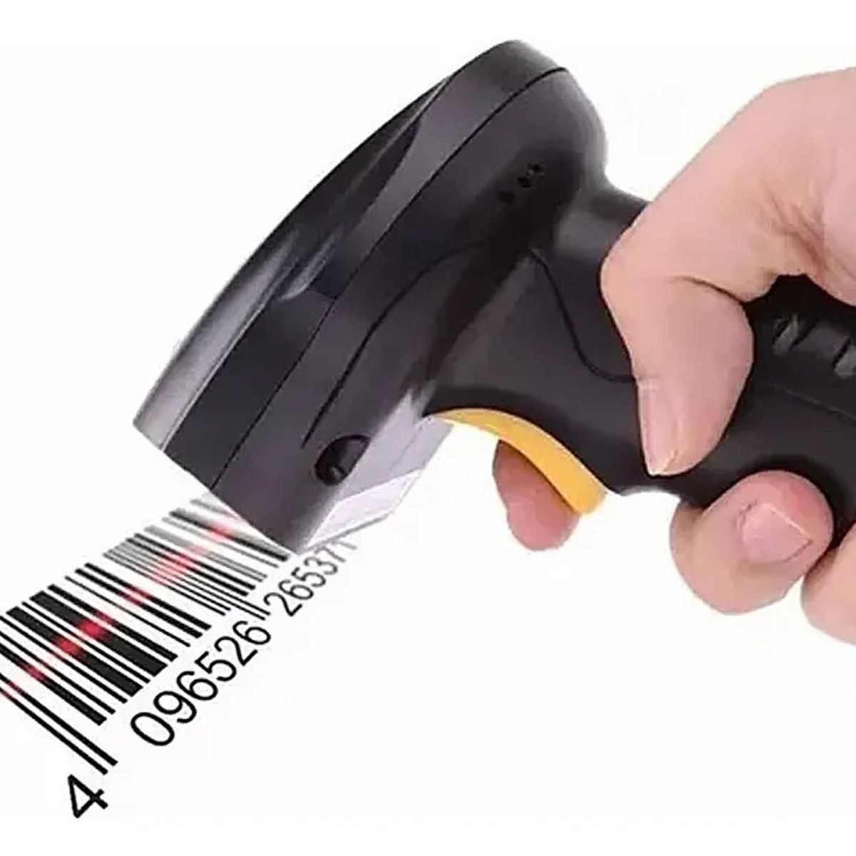 GENERICO - Escáner de Códigos de Barras de Mano Osmao Láser USB Color Negro