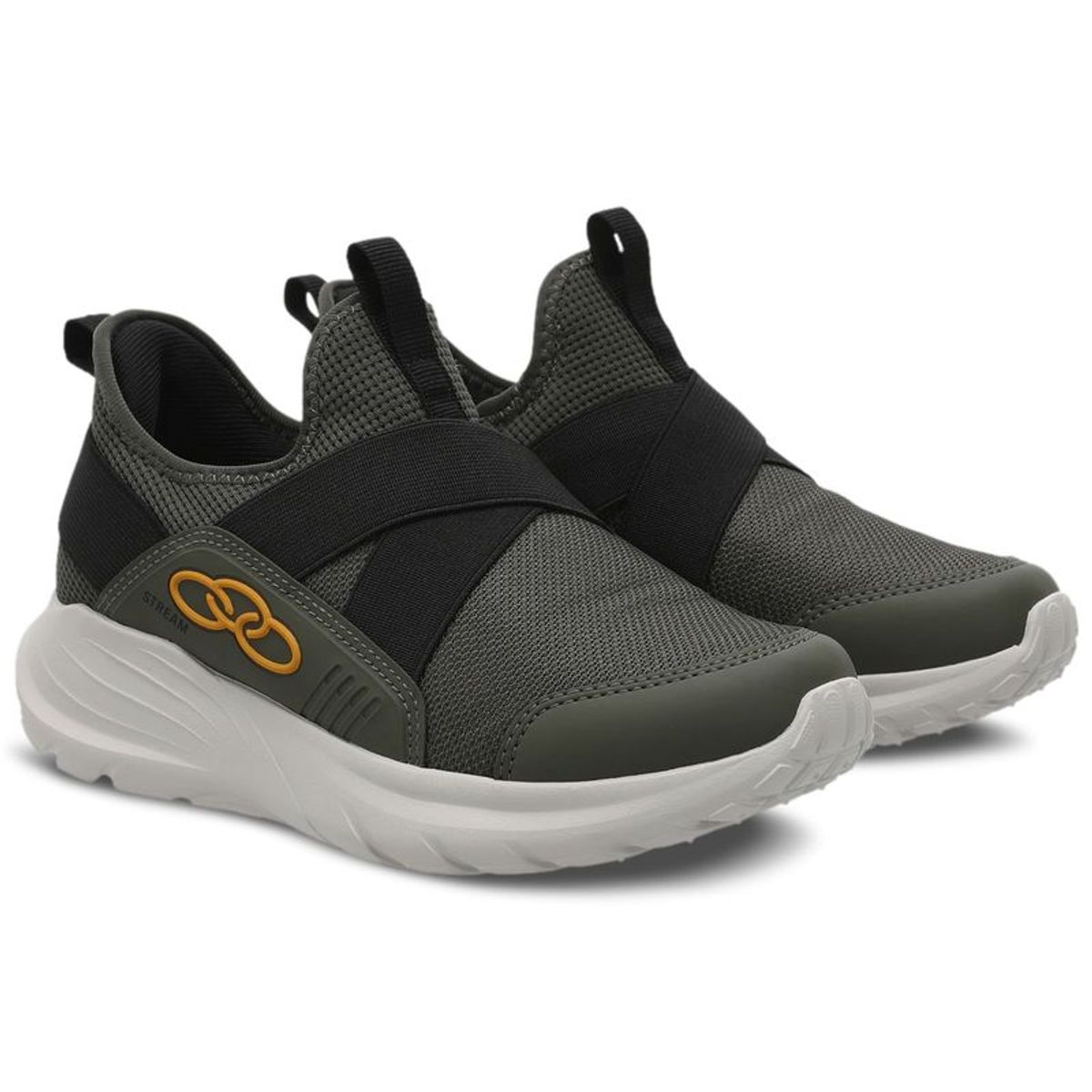 OLYMPIKUS - Zapatilla Infantil Stream Infantil Verde Militar